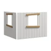 Baumhaus-Bettenfronten, Fensterrahmen aus Holz