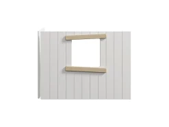 Baumhaus-Bettenfronten, Fensterrahmen aus Holz