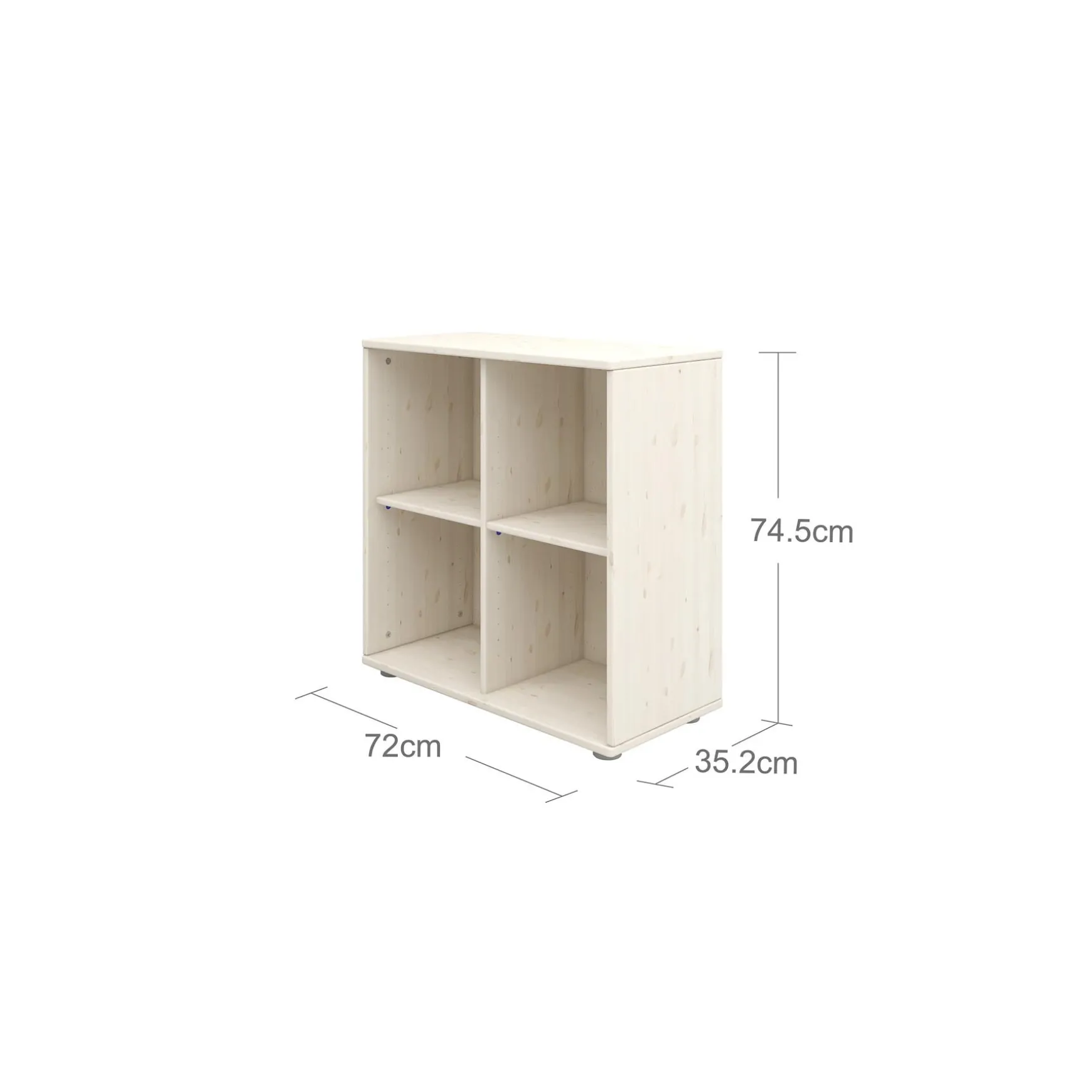 Bücherregal, 4 Fächer