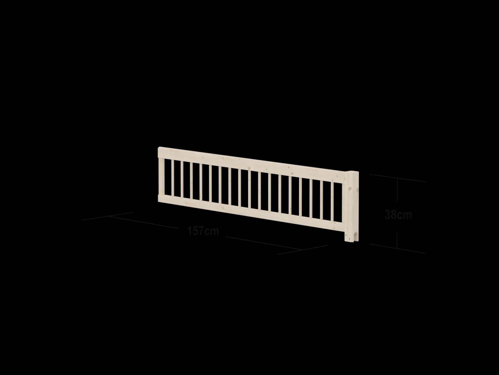 Classic 3/4 Absturzsicherung mit Streben, 200cm