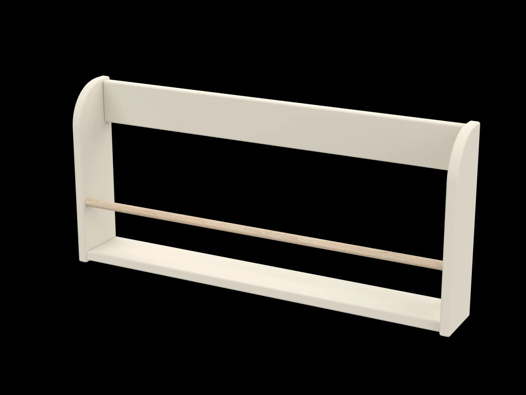 DOTS Buchablage, 75 cm, MDF, Cream