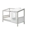 Einzelbett mit 1/2 Classic-Haus