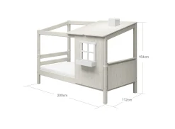 Einzelbett mit 1/2 Classic-Haus