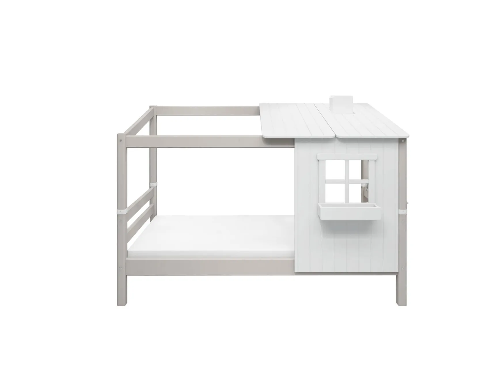 Einzelbett mit 1/2 Classic-Haus