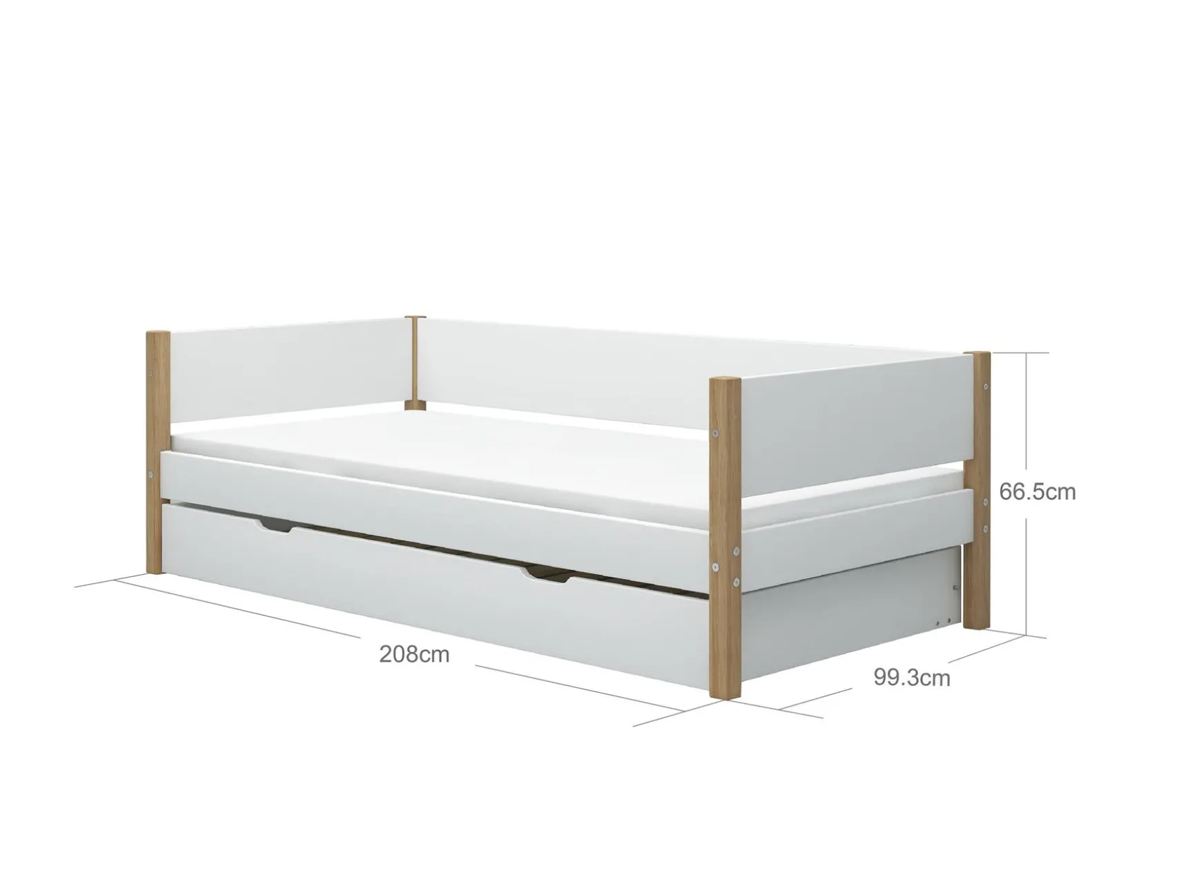 Einzelbett mit Ausziehbett