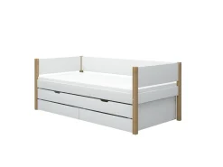 Einzelbett mit Ausziehbett und 2 Schubladen