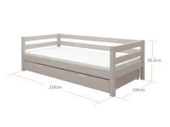 Einzelbett mit Ausziehbett