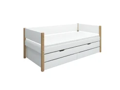 Einzelbett mit Ausziehbett und 2 Schubladen