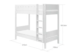 Etagenbett mit zusätzlicher Höhe