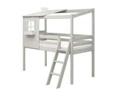 Halbhohes Bett mit 1/2 Classic-Haus