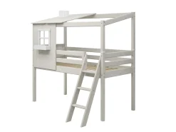 Halbhohes Bett mit 1/2 Classic-Haus