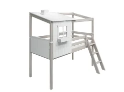 Halbhohes Bett mit 1/2 Classic-Haus