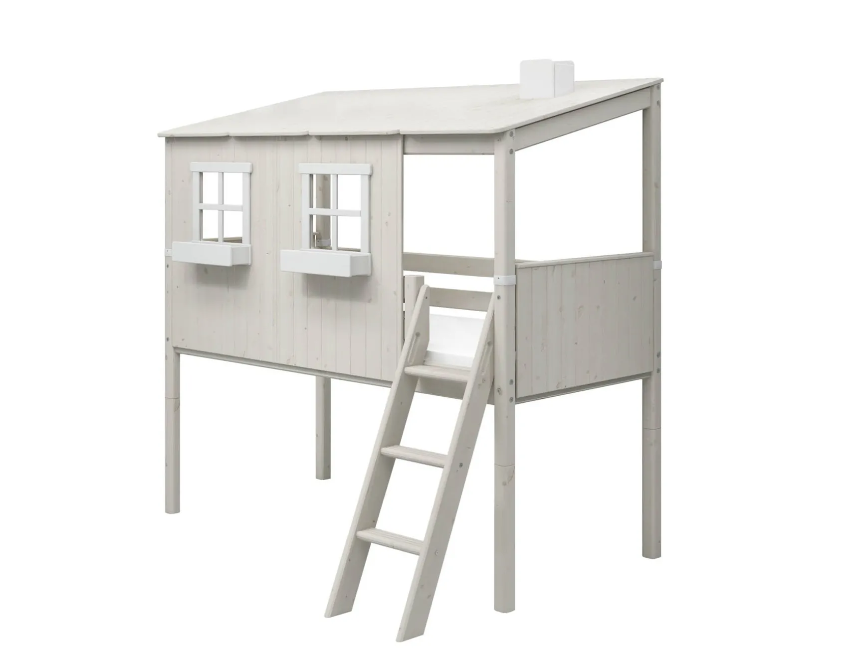 Halbhohes Bett mit Classic-Haus