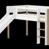 Halbhohes Bett mit Rutsche