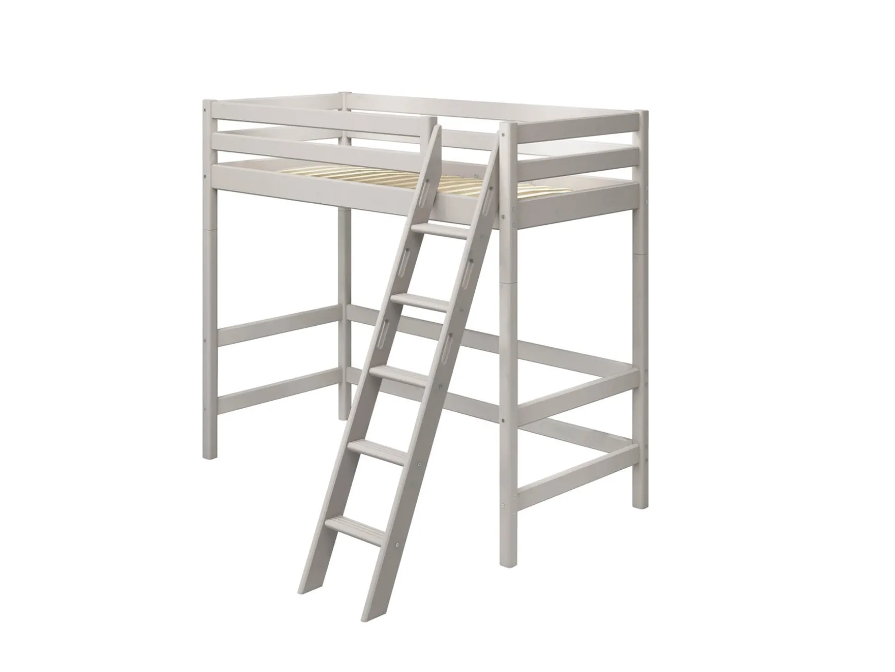Hochbett mit Schrägleiter