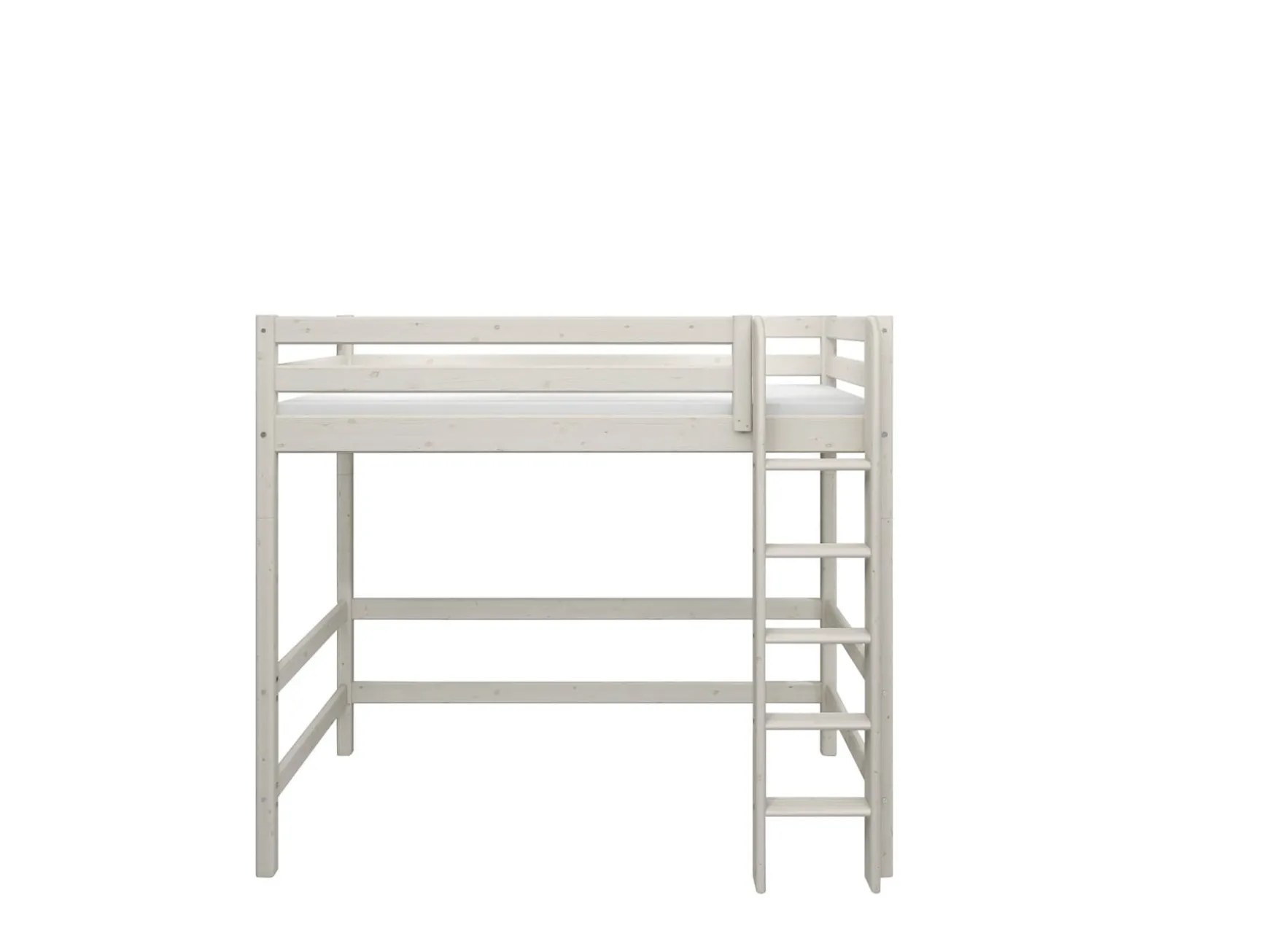 Hochbett mit senkrechter Leiter