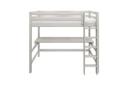 Hochbett mit senkrechter Leiter und Schreibtisch
