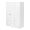 Kleiderschrank, 3 Türen + 2 Schubladen