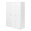 Kleiderschrank, 3 Türen + 2 Schubladen