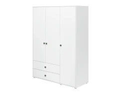 Kleiderschrank, 3 Türen + 2 Schubladen