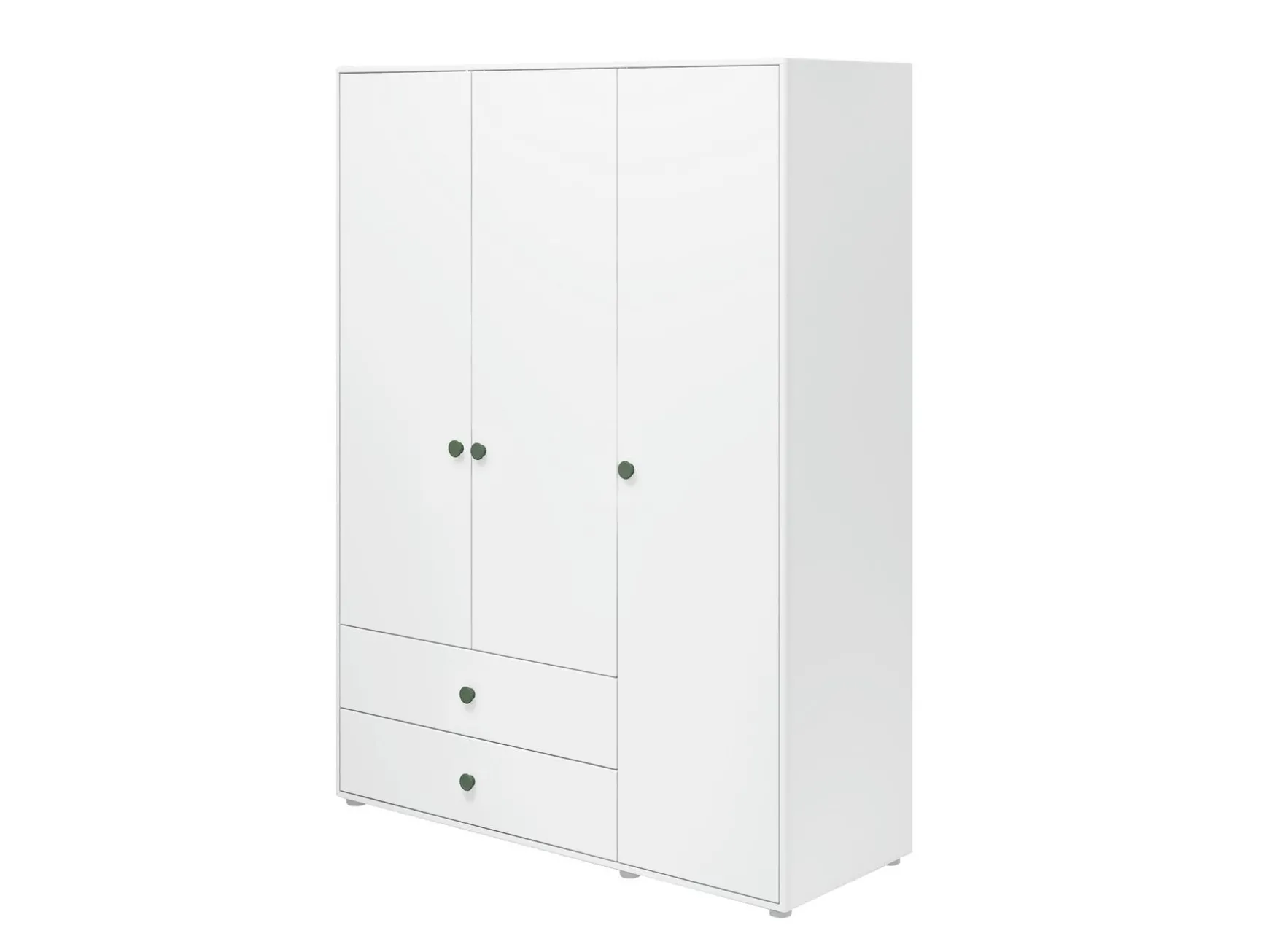 Kleiderschrank, 3 Türen + 2 Schubladen