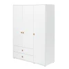 Kleiderschrank, 3 Türen + 2 Schubladen