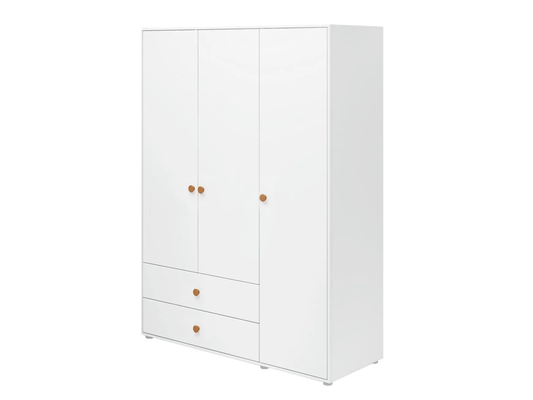 Kleiderschrank, 3 Türen + 2 Schubladen