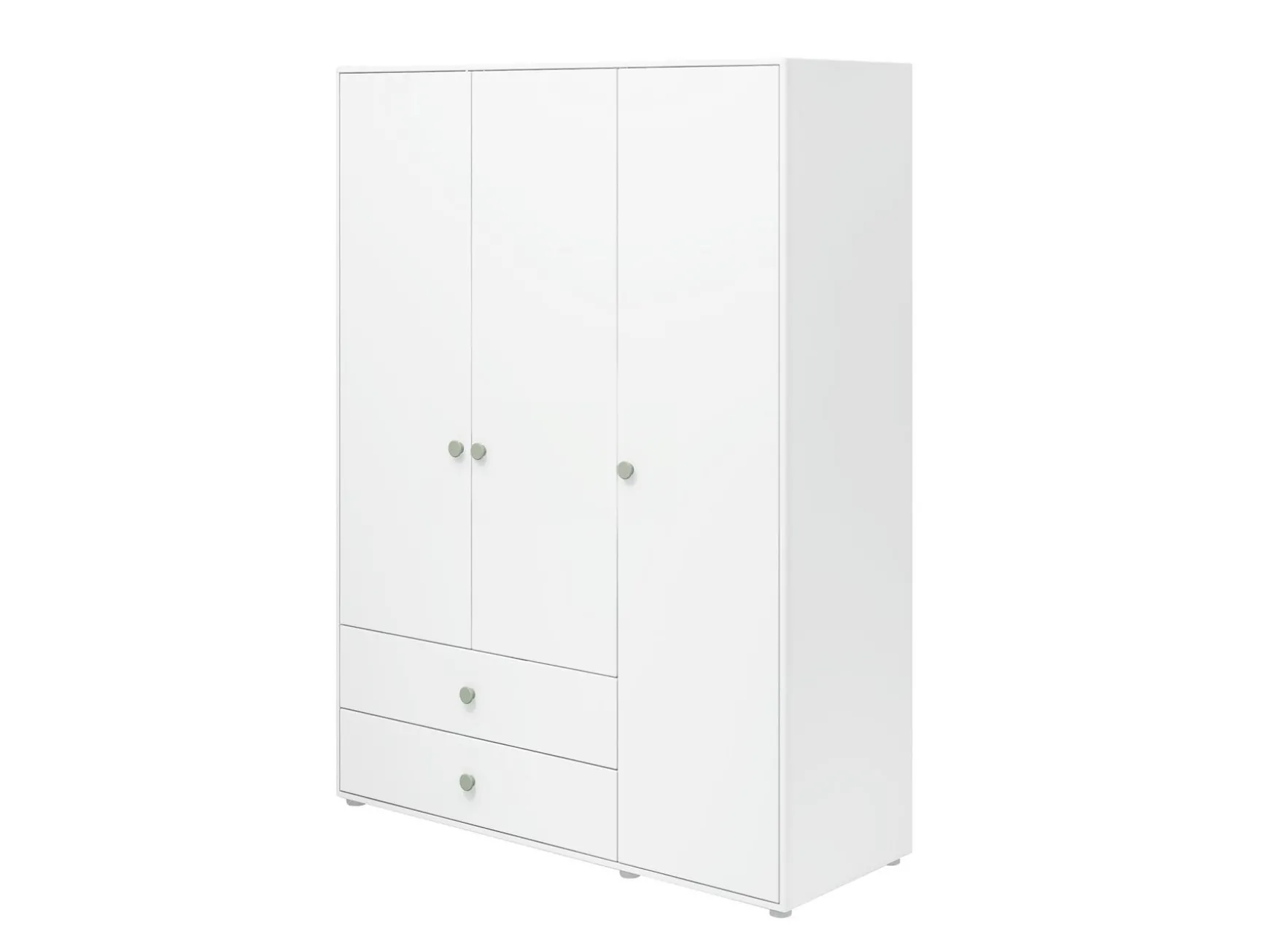 Kleiderschrank, 3 Türen + 2 Schubladen