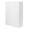 Kleiderschrank, 3 Türen + 2 Schubladen