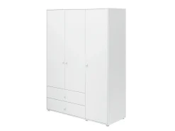 Kleiderschrank, 3 Türen + 2 Schubladen