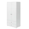 Kleiderschrank, 2 Türen + 2 Schubladen