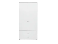 Kleiderschrank, 2 Türen + 2 Schubladen