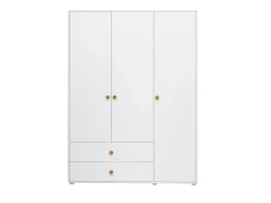 Kleiderschrank, 3 Türen + 2 Schubladen