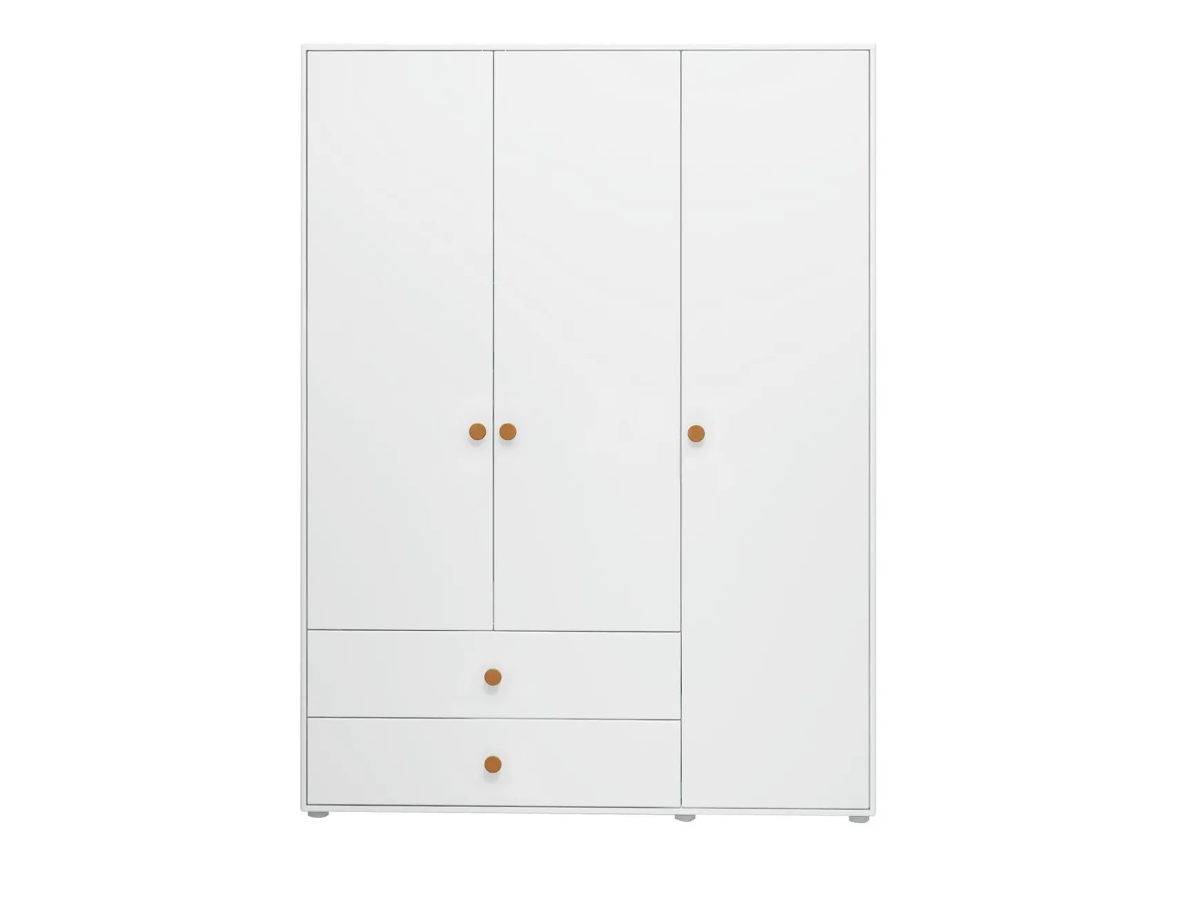 Kleiderschrank, 3 Türen + 2 Schubladen