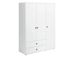 Kleiderschrank, 3 Türen + 2 Schubladen