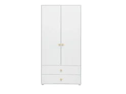 Kleiderschrank, 2 Türen + 2 Schubladen