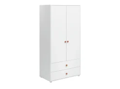 Kleiderschrank, 2 Türen + 2 Schubladen