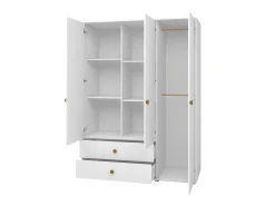 Kleiderschrank, 3 Türen + 2 Schubladen