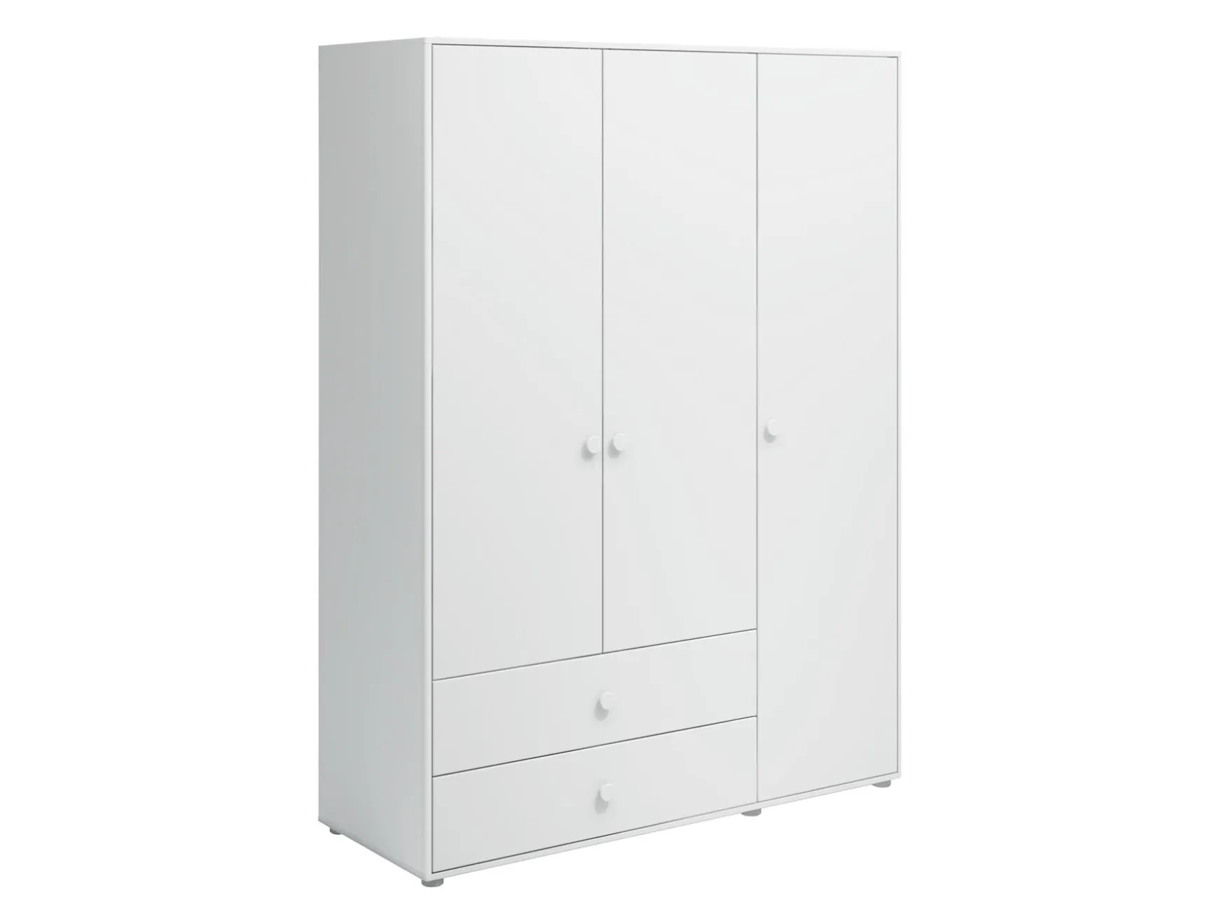 Kleiderschrank, 3 Türen + 2 Schubladen