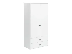 Kleiderschrank, 2 Türen + 2 Schubladen