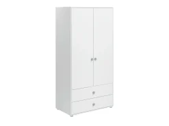 Kleiderschrank, 2 Türen + 2 Schubladen