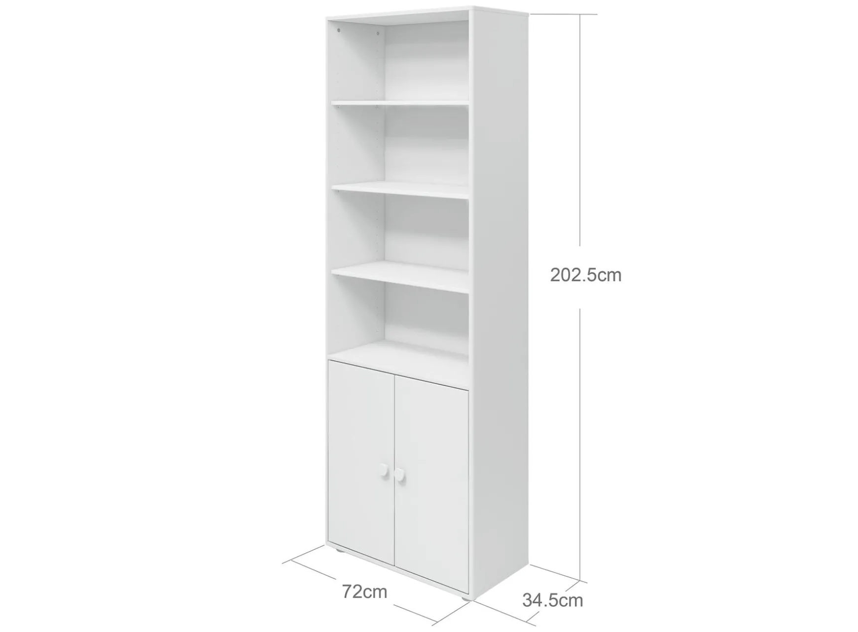 Maxi Bücherregal , 2 Türen