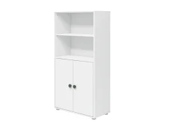 Midi Bücherregal, 2 Türen