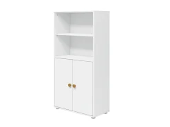 Midi Bücherregal, 2 Türen
