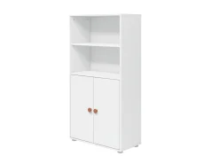 Midi Bücherregal, 2 Türen