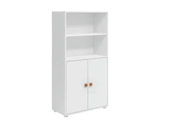 Midi Bücherregal, 2 Türen