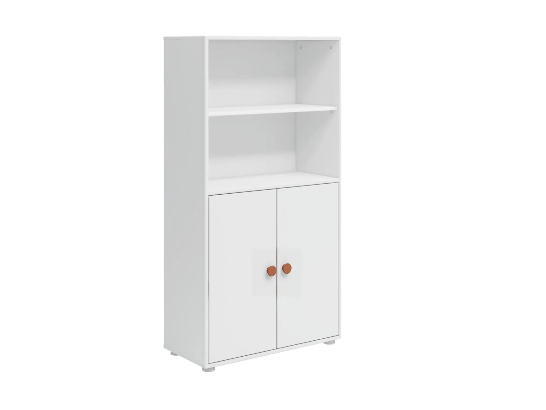 Midi Bücherregal, 2 Türen