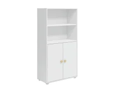 Midi Bücherregal, 2 Türen