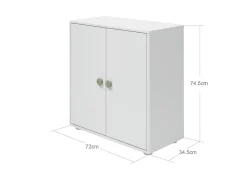 Mini Bücherregal, 2 Türen
