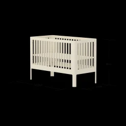 NOVA Babybett, Cream, 140x70 cm